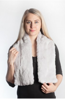 Rex fur scarf - grey